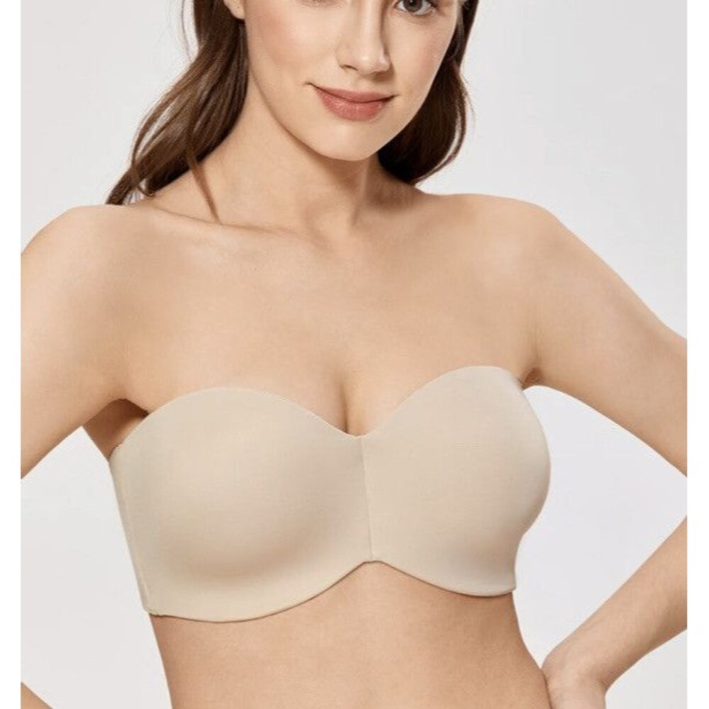 Delimira Underwire Strapless Unpadded Bra 38DD *Missing Straps